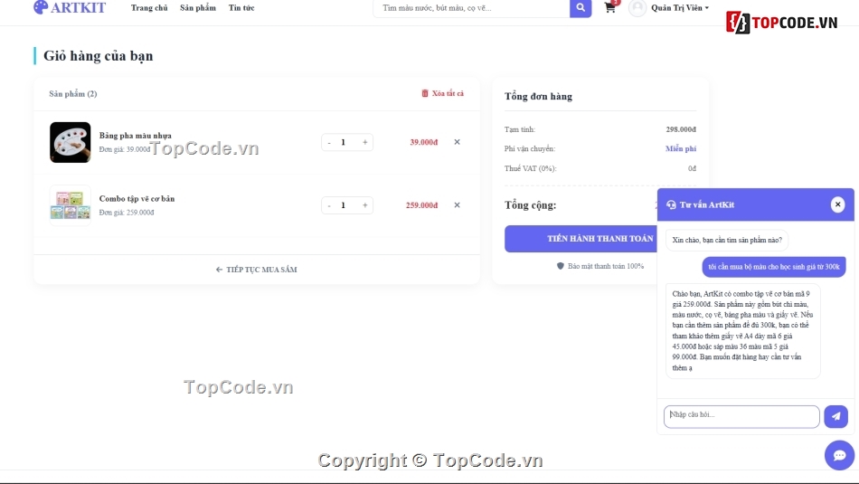 web bán dụng cụ,bán web,vẽ